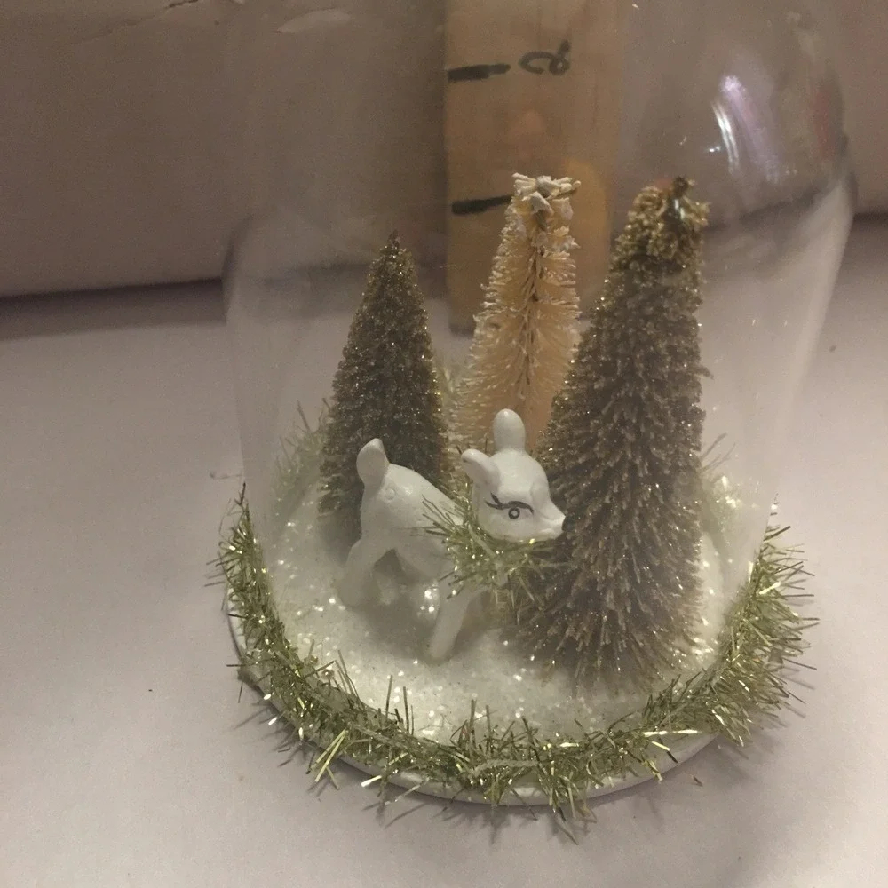 Cloche Retro Reindeer‎ Scene Christmas Tree Ornament Target Wondershop 4